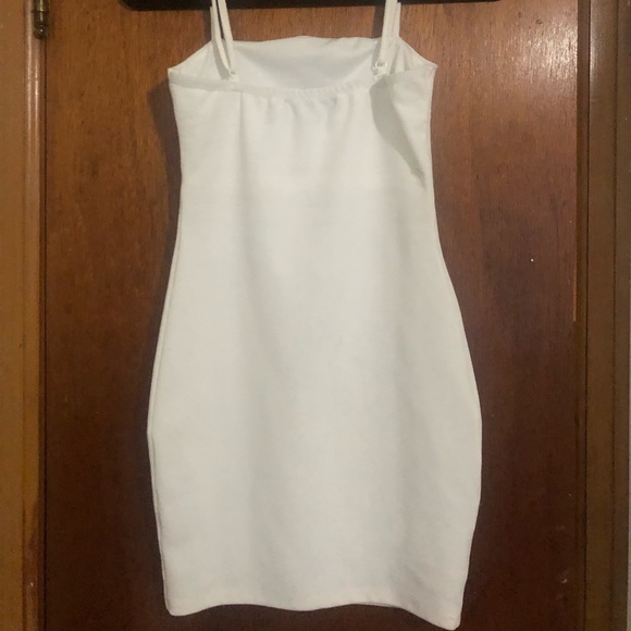 White Fitted Dress - Picture 4 of 4